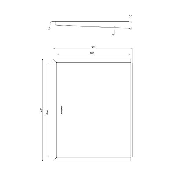 Phoenix Benchtop Drainer Tray Brushed