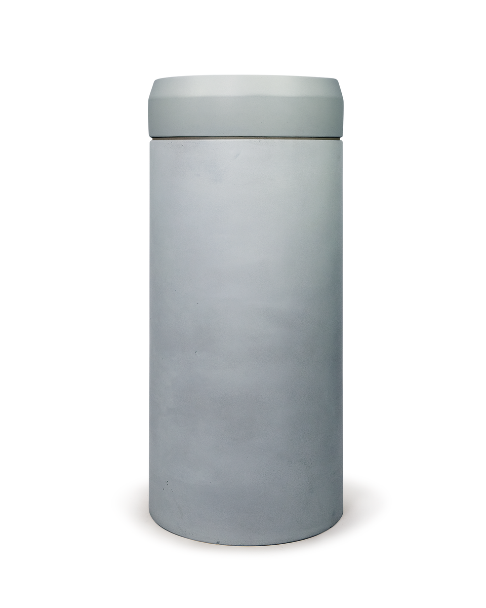 Nood Co Cylinder with Tray - Prism Circle Basin - Powder Blue / Mint Tray (PC1-4-0-PO-TMI)