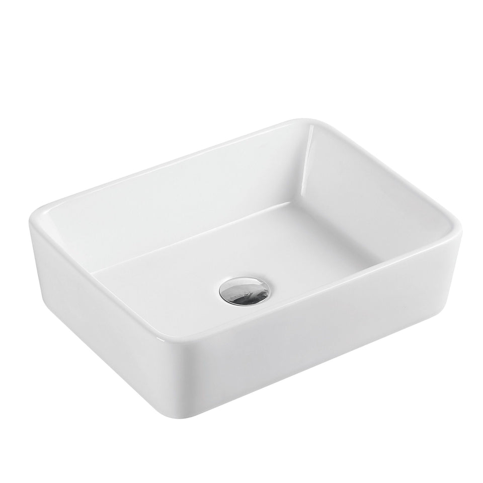 Mercio QTRO 48m Square Countertop Basin - QTRO482