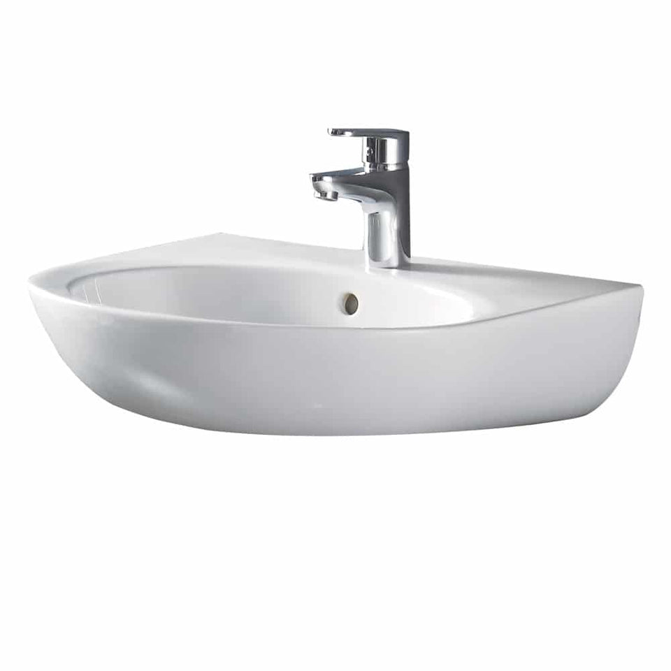 Fienza STELLA Care 560 Ceramic Wall Basin (1 tap hole)