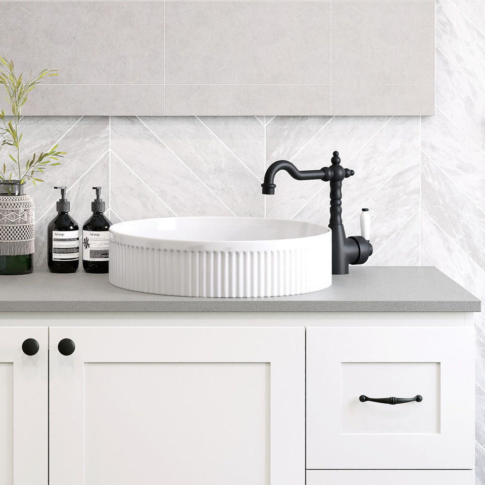 Todi Fluted Round Above Counter Basin