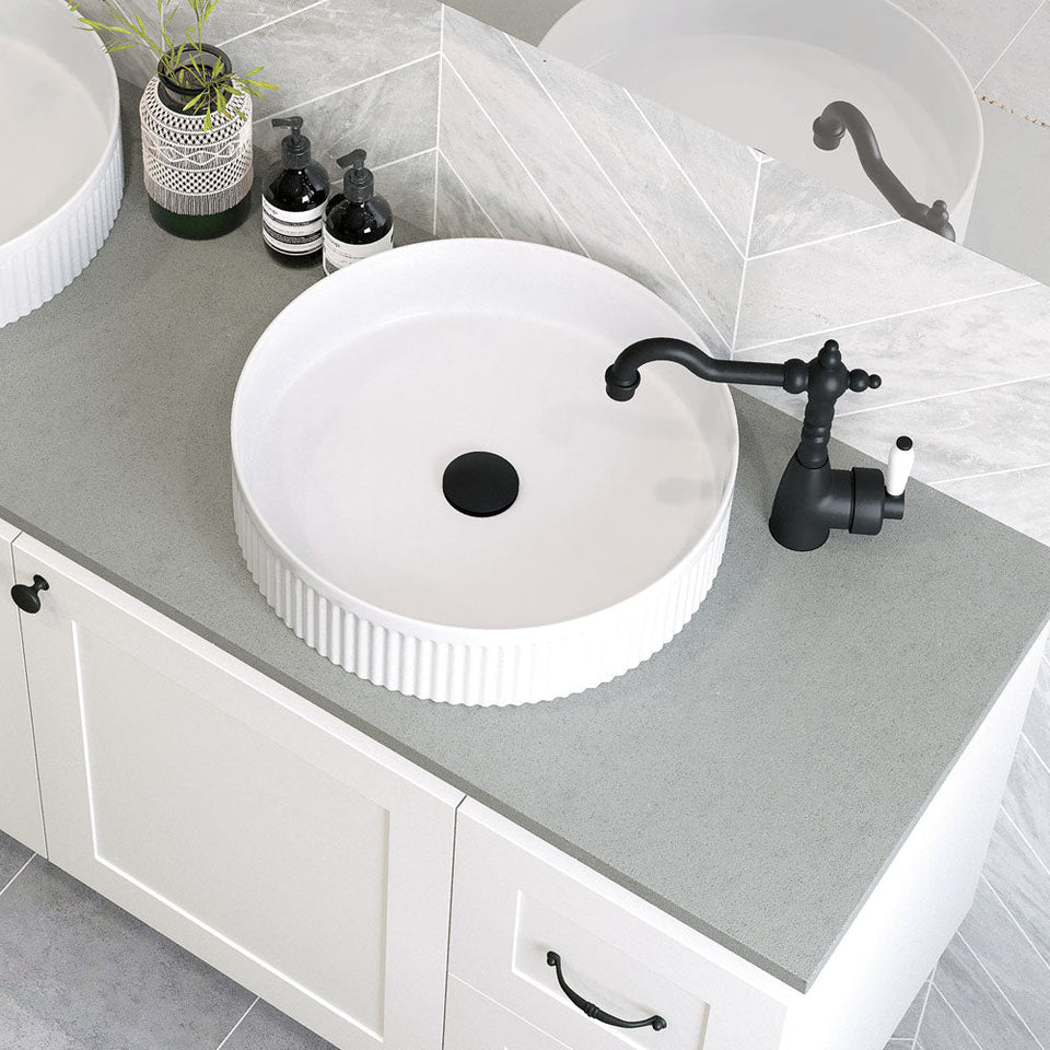 Todi Fluted Round Above Counter Basin