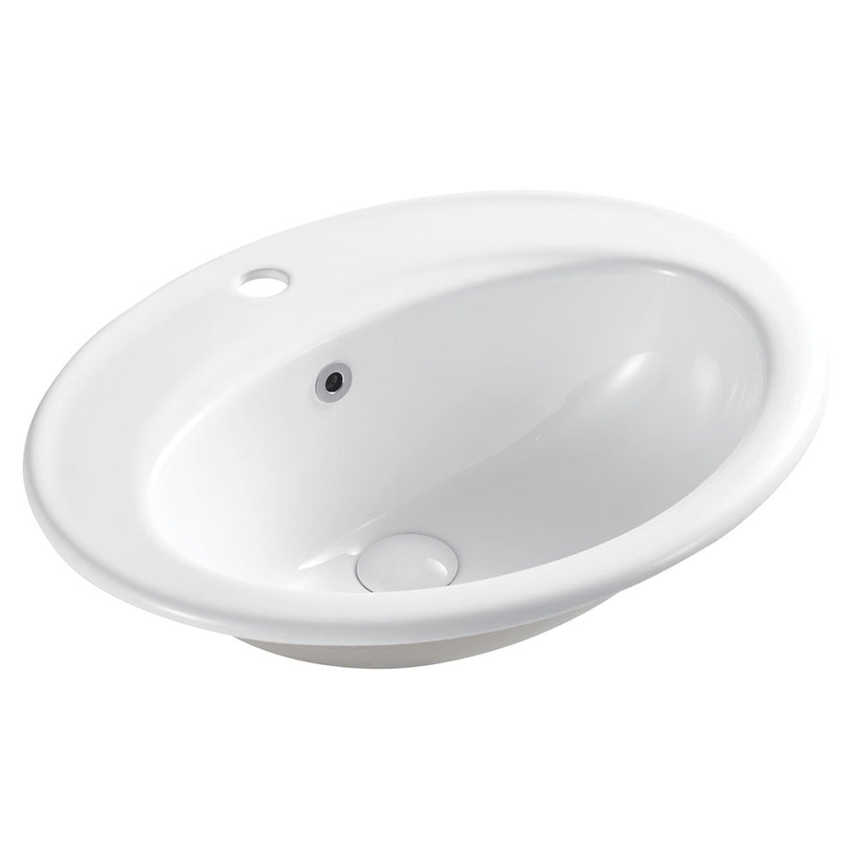 Fienza LACY Basin Fully Recessed Oval 550x470x200