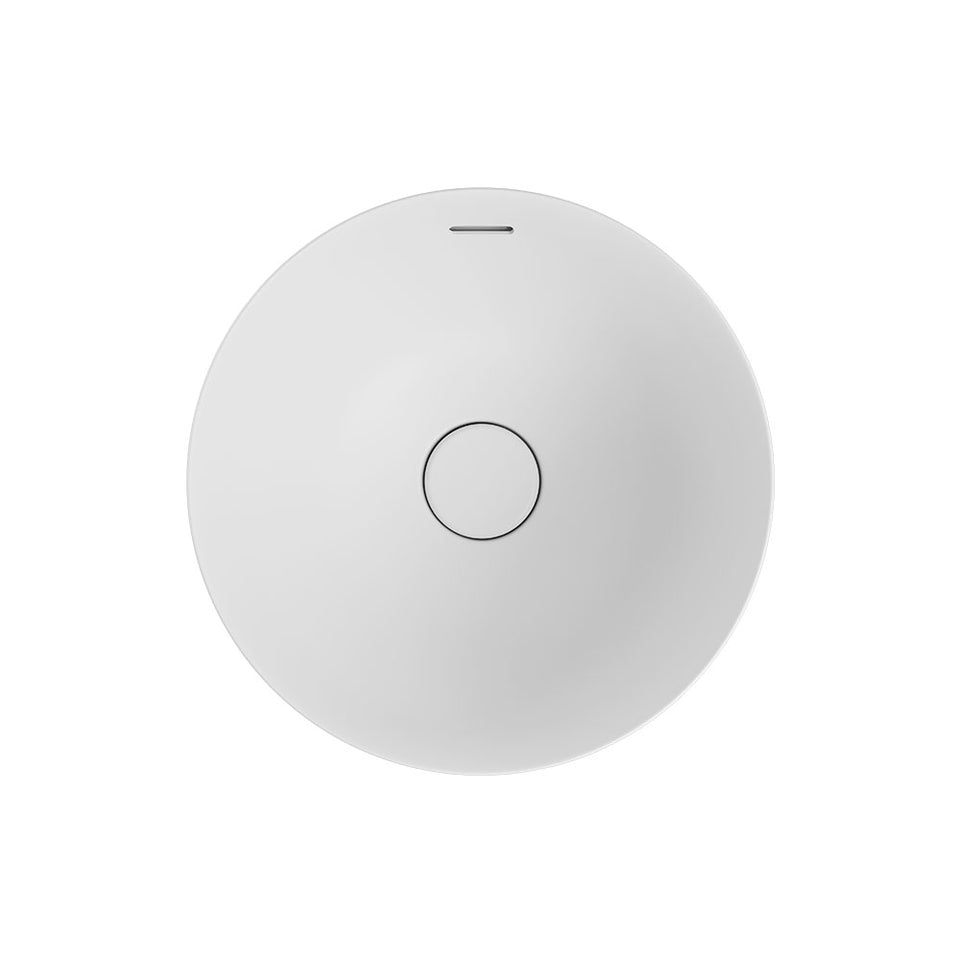 Fienza Aluca 350mm Round Semi-Inset Basin, Matte White