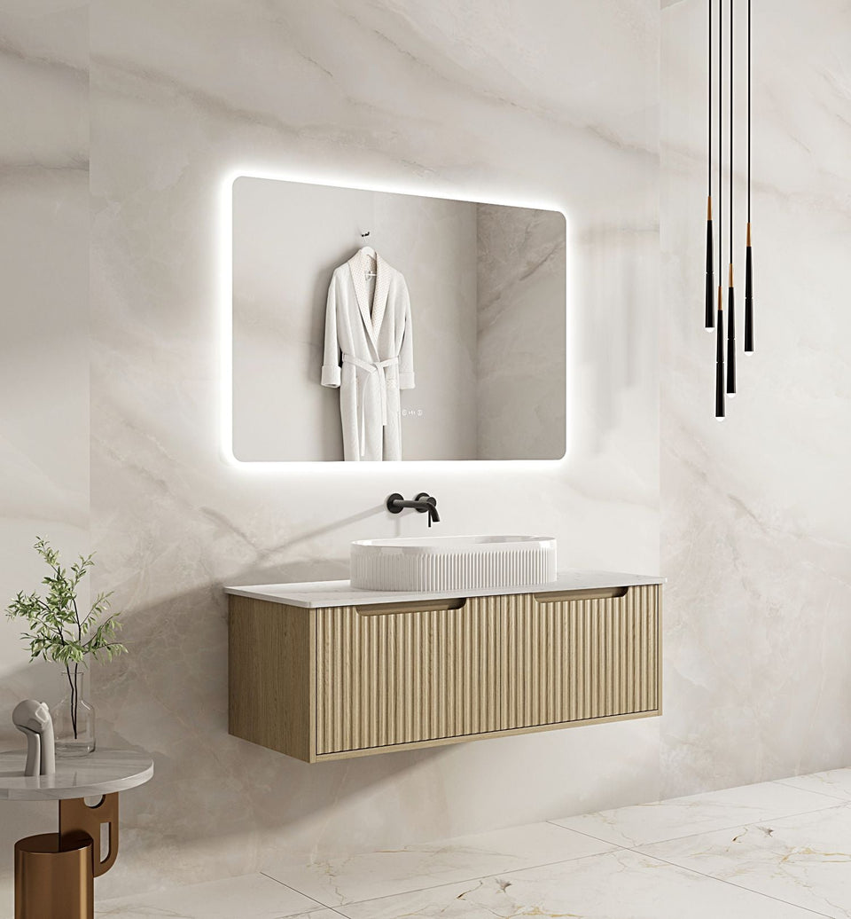 Fluted Rhea 1200mm Wall-Hung Cabinet - Natural Oak - RH-120W-NO_ST-120-CA_2