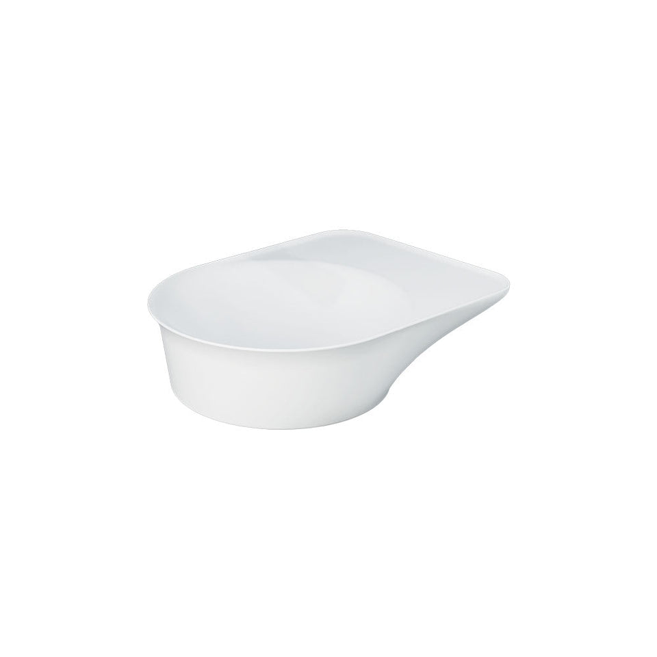 RAK VALET Above Counter Round Bowl Basin 480x360mm No Overflow Matte White