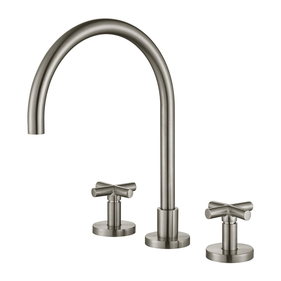 Modern National Ryker Kitchen Set 1/4 Turn - Brushed Nickel (RYK004BN)
