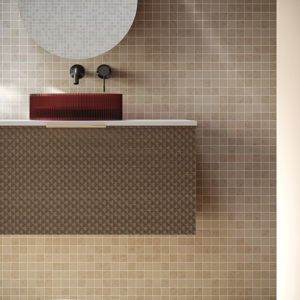 Relievo 750mm Wall Hung Vanity - 3D view, front view