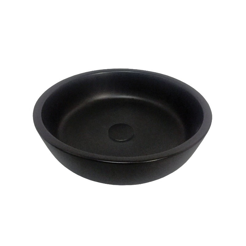 ADP Resort ceramic above-counter basin 435mm dia. Matte Black