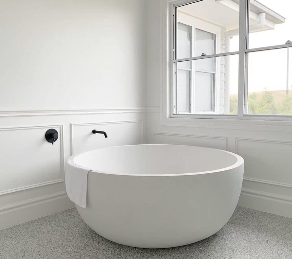 Pietra Bianca Romeo Freestanding Stone Bath