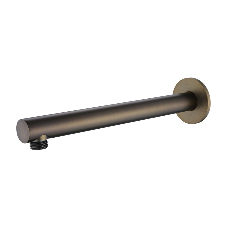 Modern National Round Shower Arm - Antique Brass (SAR016AB)