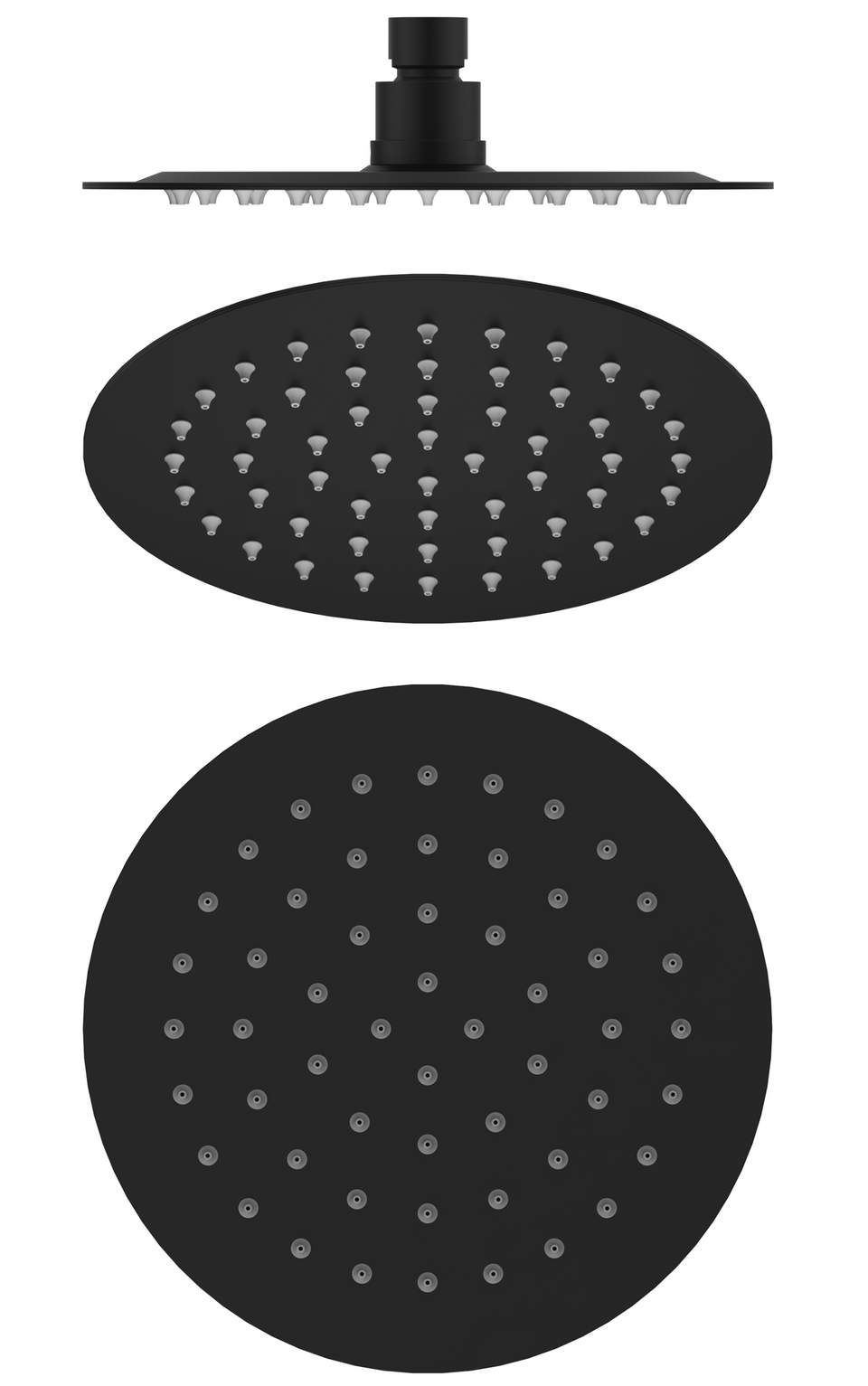 Bella Vista Mica Shower Head 250mm (SH-R-SST-250-BLK)