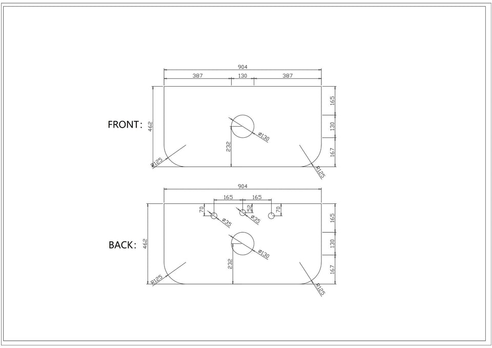 Rome Fluted Groove Wall-Hung Cabinet - ST-90R
