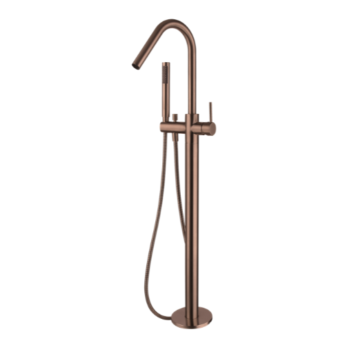 Modern National Star Freestanding Bath Mixer With Hand Shower - Champagne (STR012CM)