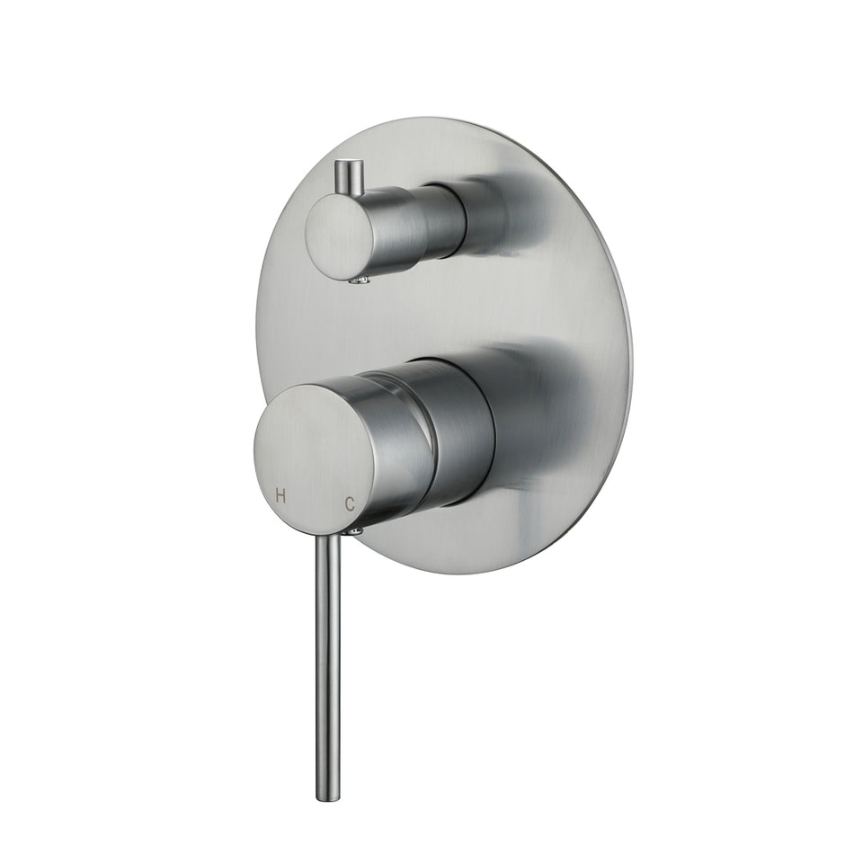 Modern National Star Mini Shower Diverter Mixer - Brushed Chrome (STRM009BC)
