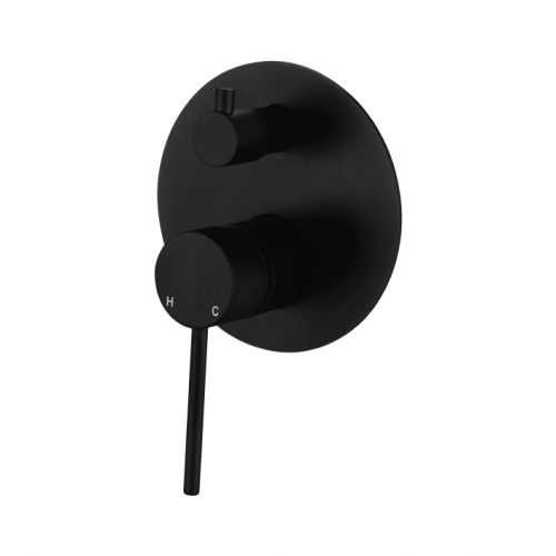 Modern National Star Mini Shower Diverter Mixer - Matte Black (STRM009BK)