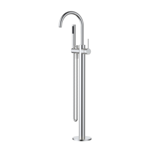 Modern National Star Mini Freestanding Bath Mixer With Hand Shower - Chrome (STRM012-3) 2