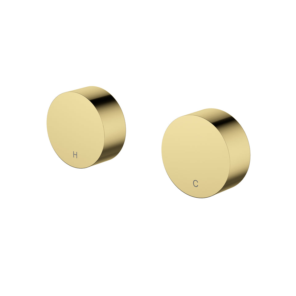 Modern National Star Mini Round Wall Top Assemblies - Polished Brass (STRM017-1PB)