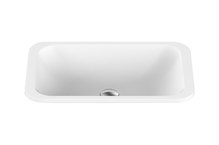 ADP Glory 545 x 355 Solid Surface Under Counter Basin White