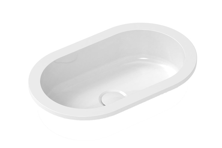 ADP Isla Gloss White Under Counter Basin