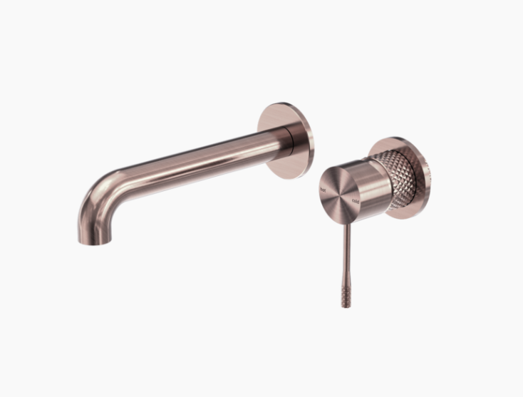 Nero Opal Wall Basin/Bath Mixer Separate Back Plate