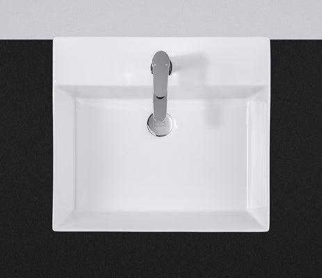 Studio Bagno Shard 50 Wall Hung Basin 1TH MW finish — src:Studio Bagno capture