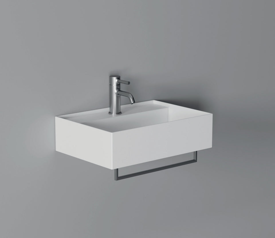 Studio Bagno Shard X Mini bench/wall basin NTH - Matte Anthracite — src:Studio Bagno capture