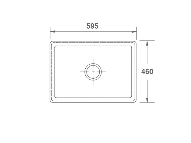 SCIN595WH | Shaws Inset 600 Sink