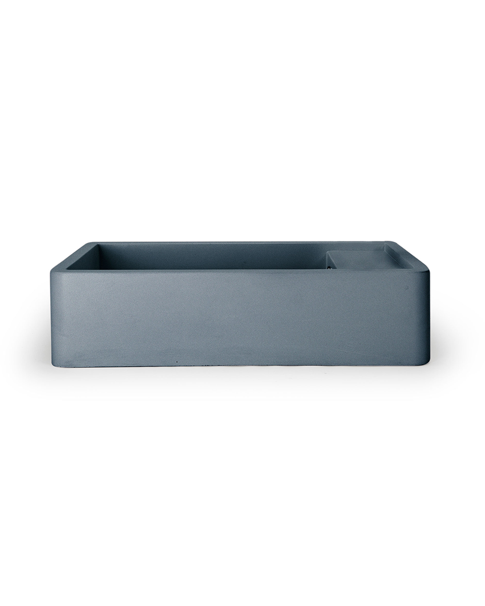 Nood Co Shelf 02 Basin - Surface Mount (Copan Blue,No Tap Hole,No Overflow)