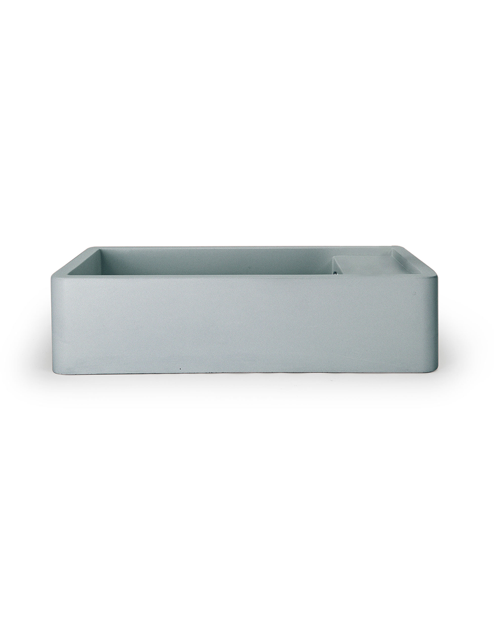 Nood Co Shelf 02 Basin - Wall Hung (Powder Blue,Tap Hole,No Overflow)