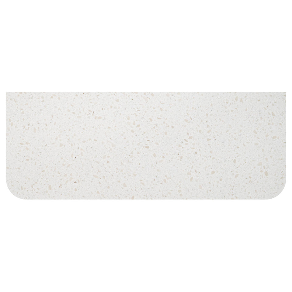 Fienza Snowflake Solid Surface Vanity Benchtop, Curved Full Depth
