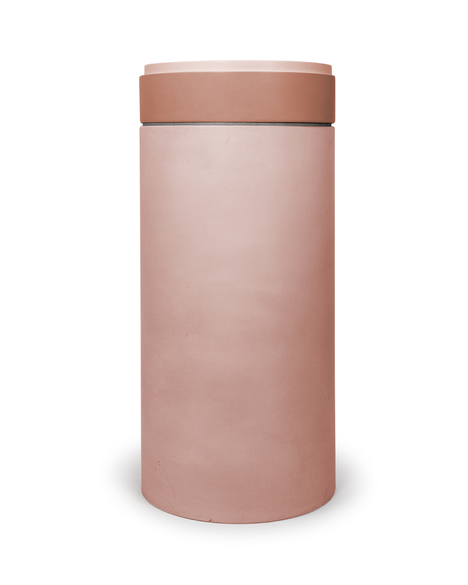 Nood Co Cylinder with Tray - Stepp Circle Basin  (Blush Pink,Powder Blue)