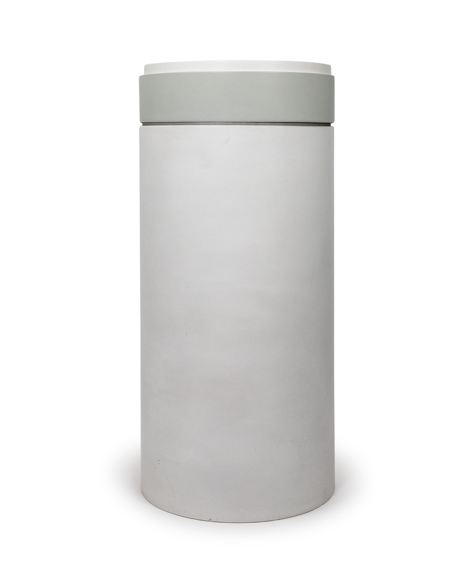 Nood Co Cylinder with Tray - Stepp Circle Basin  (Ivory,Teal)