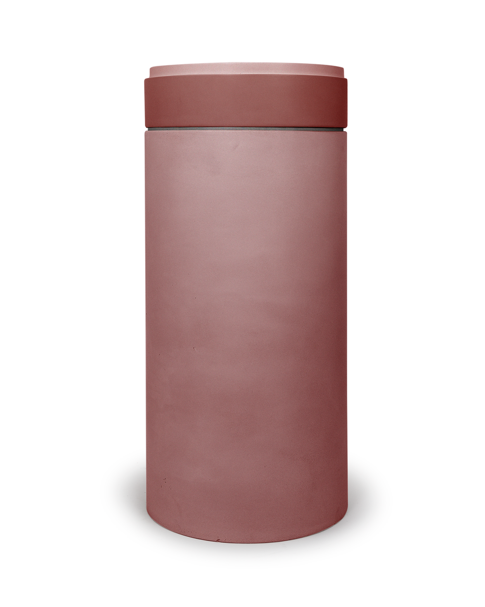 Nood Co Cylinder with Tray - Stepp Circle Basin  (Musk,Sky Grey)