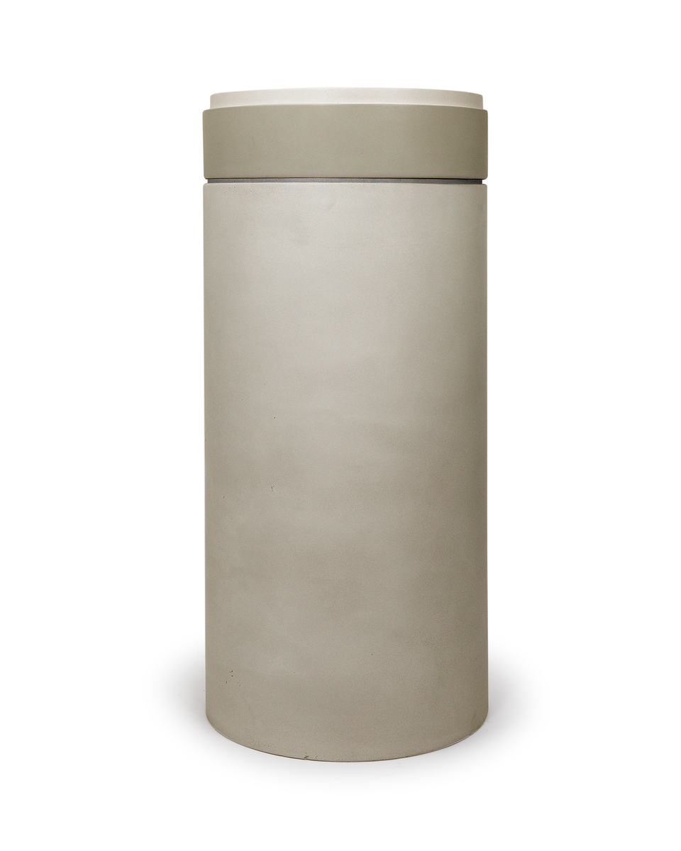Nood Co Cylinder with Tray - Stepp Circle Basin  (Sand,Ivory)