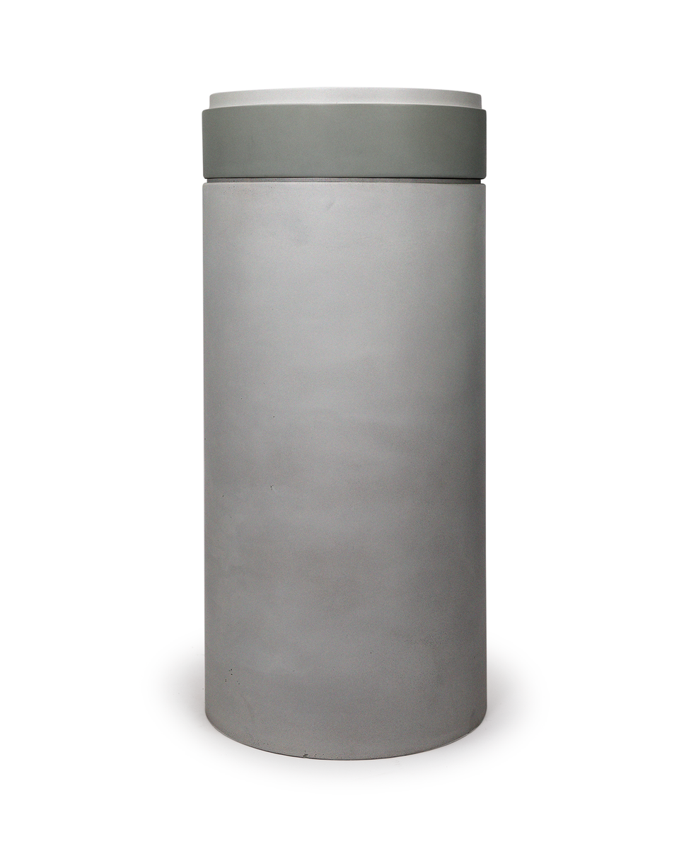 Nood Co Cylinder with Tray - Stepp Circle Basin  (Sky Grey,Sand)