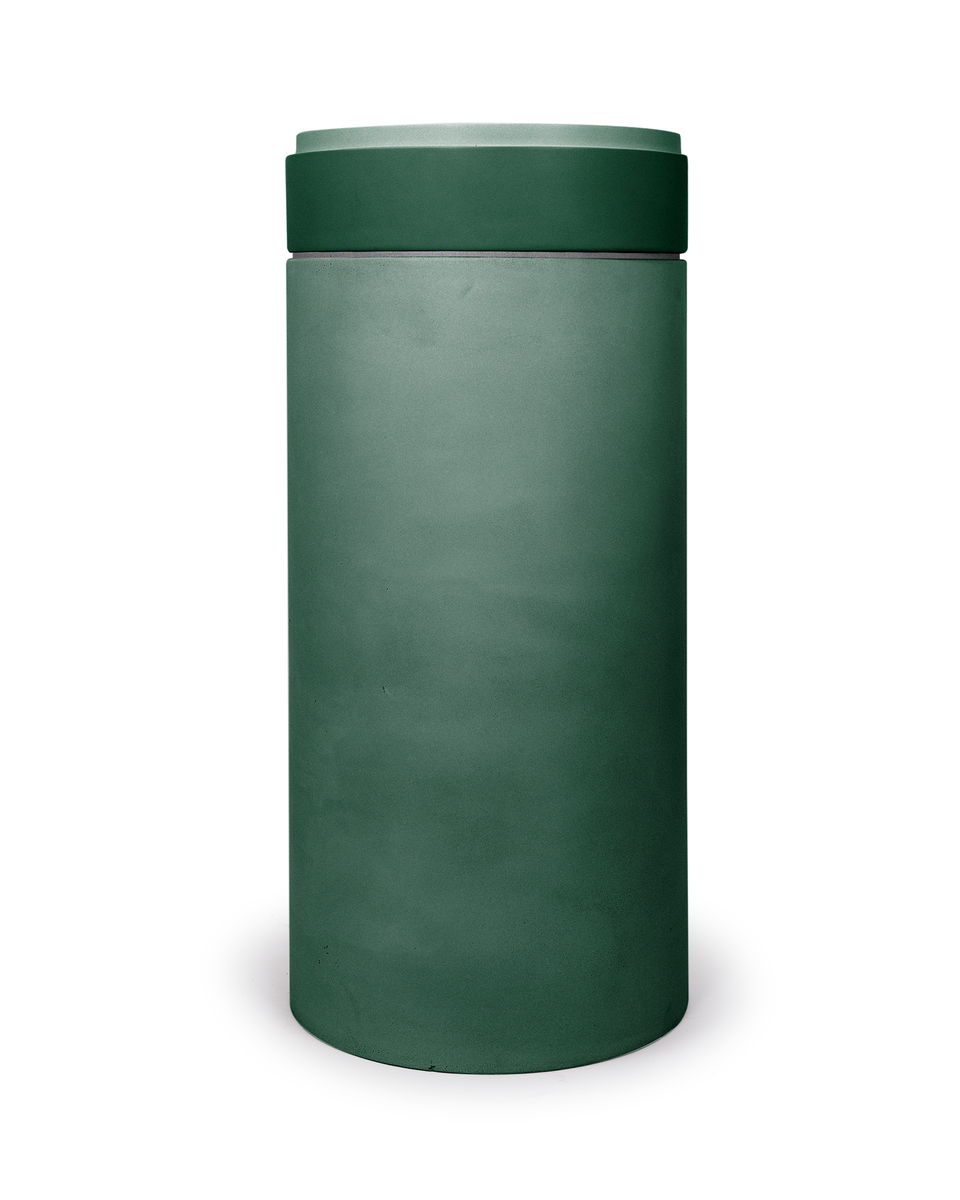 Nood Co Cylinder with Tray - Stepp Circle Basin  (Teal,Custard)