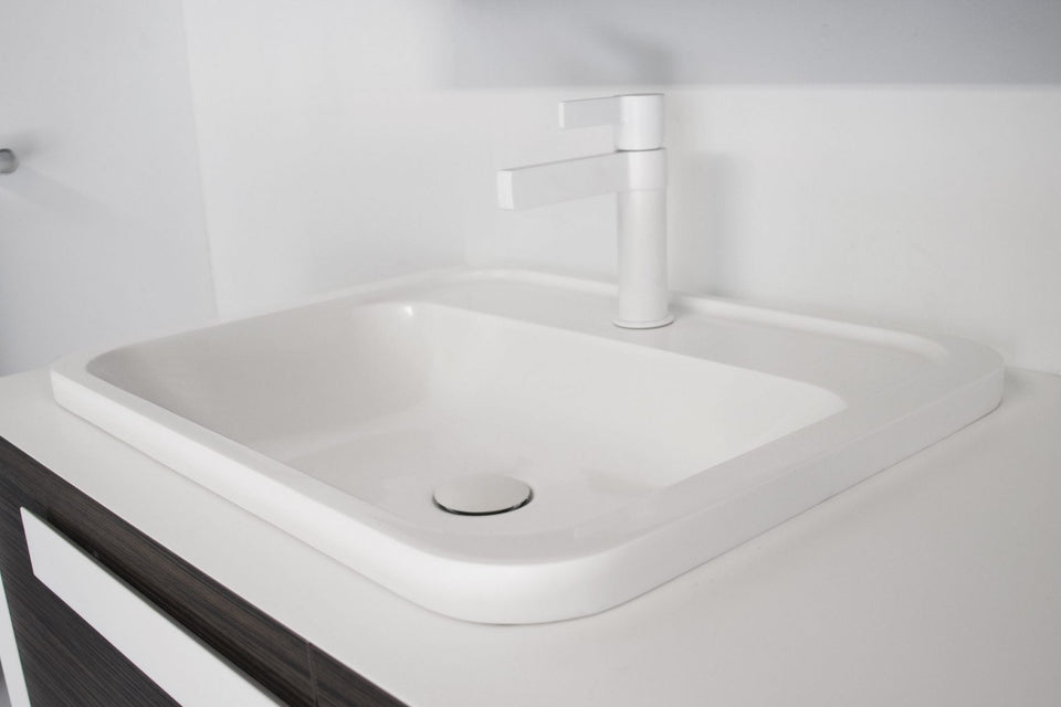 ADP STRENGTH under-counter/inset basin MATTE white 550x430