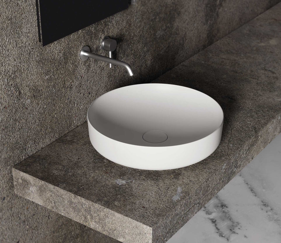 Studio Bagno Form Circle Bench Basin - Matte Anthracite — src:Studio Bagno capture