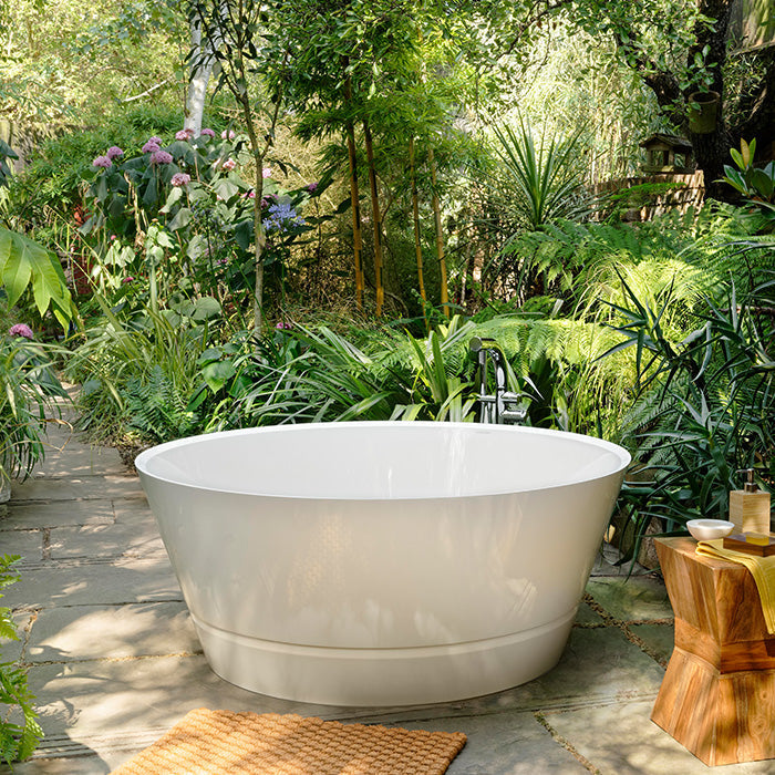 Victoria + Albert Taizu Bath - Standard White Bath with Single Matt Colour Exterior Paint (TAIZU 2)