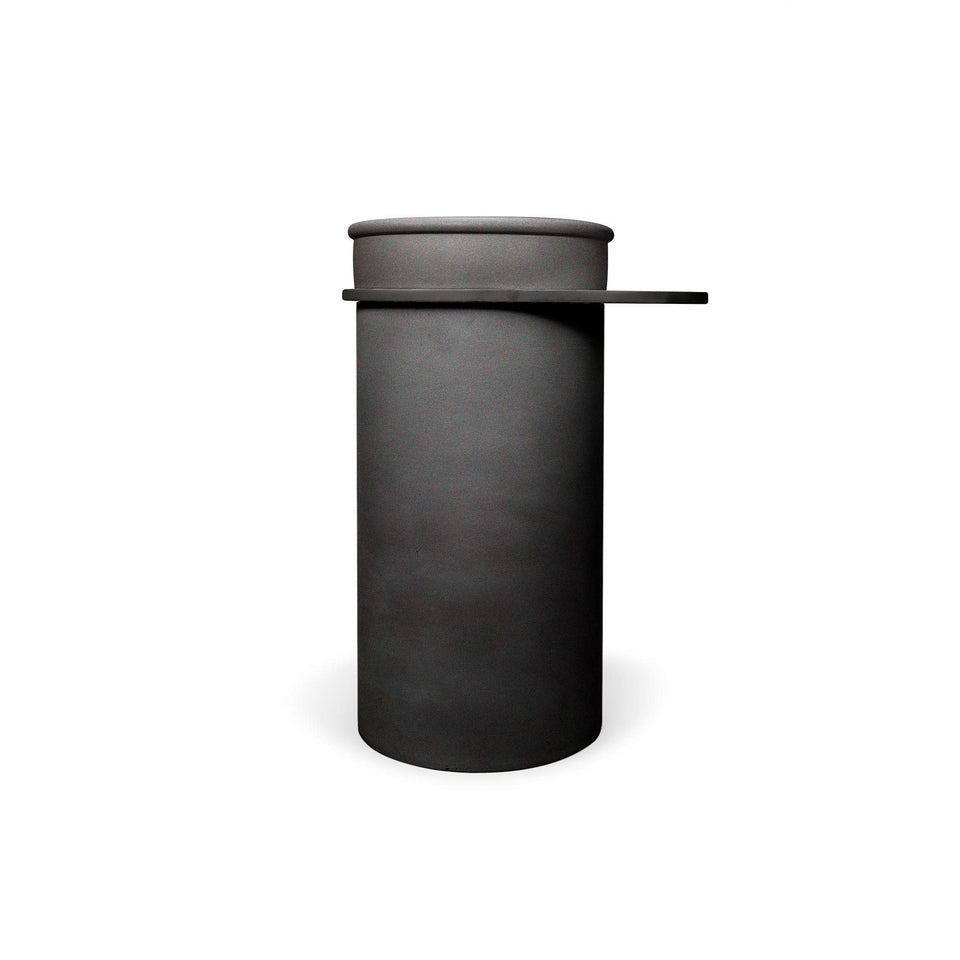 Nood Co Cylinder with Tray - Tubb Basin  (Charcoal,Custard)