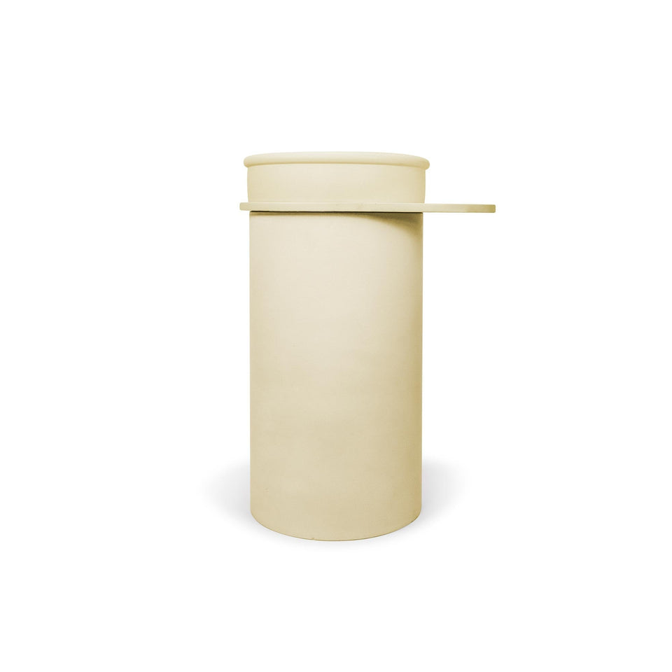 Nood Co Cylinder with Tray - Tubb Basin - Custard / No Tray (TB1-4-0-CU)