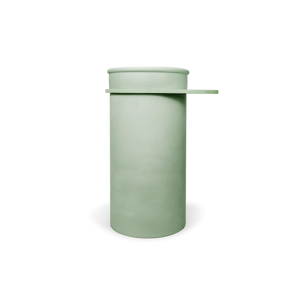 Nood Co Cylinder with Tray - Tubb Basin - Mint / Powder Blue Tray (TB1-4-0-MI-TPO)