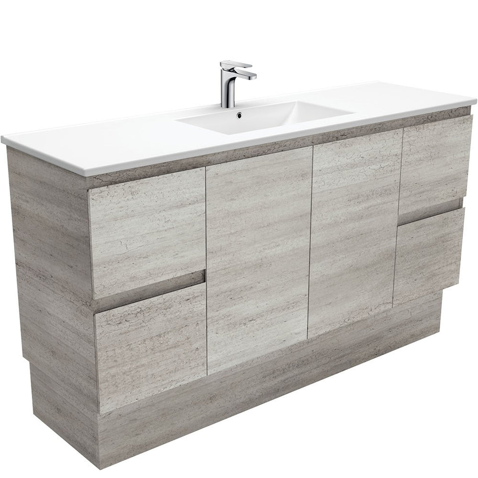 Fienza DOLCE Ceramic 1500 INDUSTRIAL EDGE Cab on Kick, Single Bowl (1 Tap)