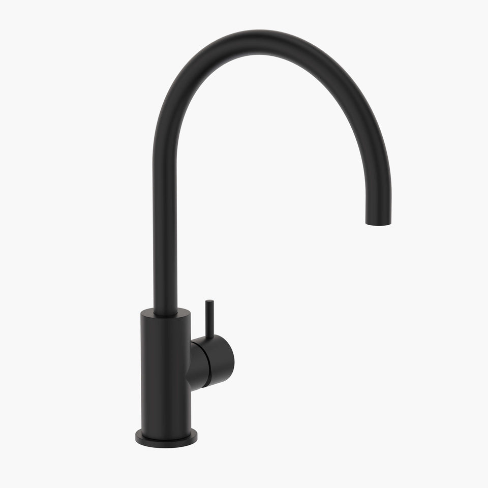 Clark Round Pin Sink Mixer - Lead Free - Matte Black (CL10006.B4AF)