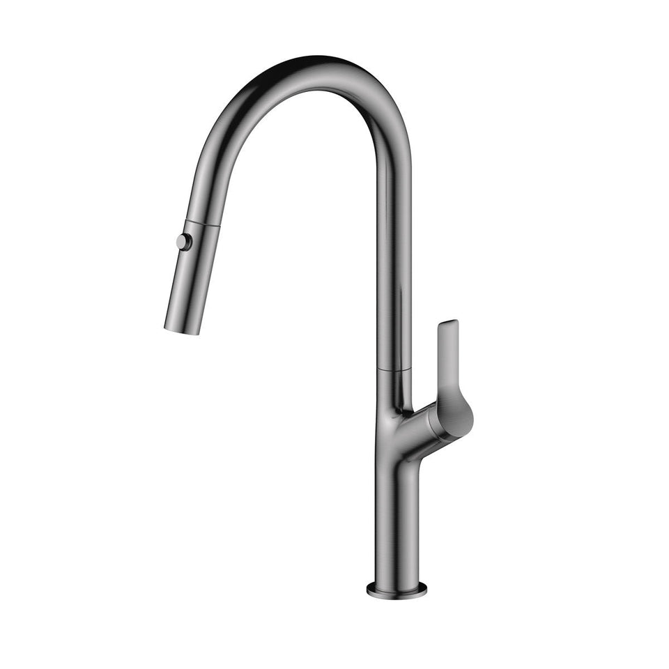 Linsol Tish Pull Out Sink Mixer - Gun Metal