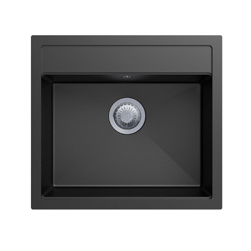 560 x 510 x 200mm Carysil Single Bowl Granite Top/Flush/Under Mount Kitchen/Laundry Sink (TWM-560FE)