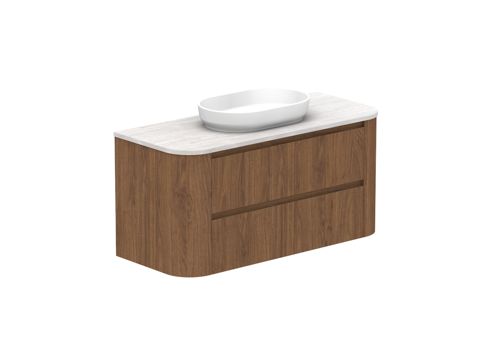 Adp Thea Curved Wall Hung Vanity Imperial Top - 1200mm Centre Bowl (TEAFAW1200WHCSS)