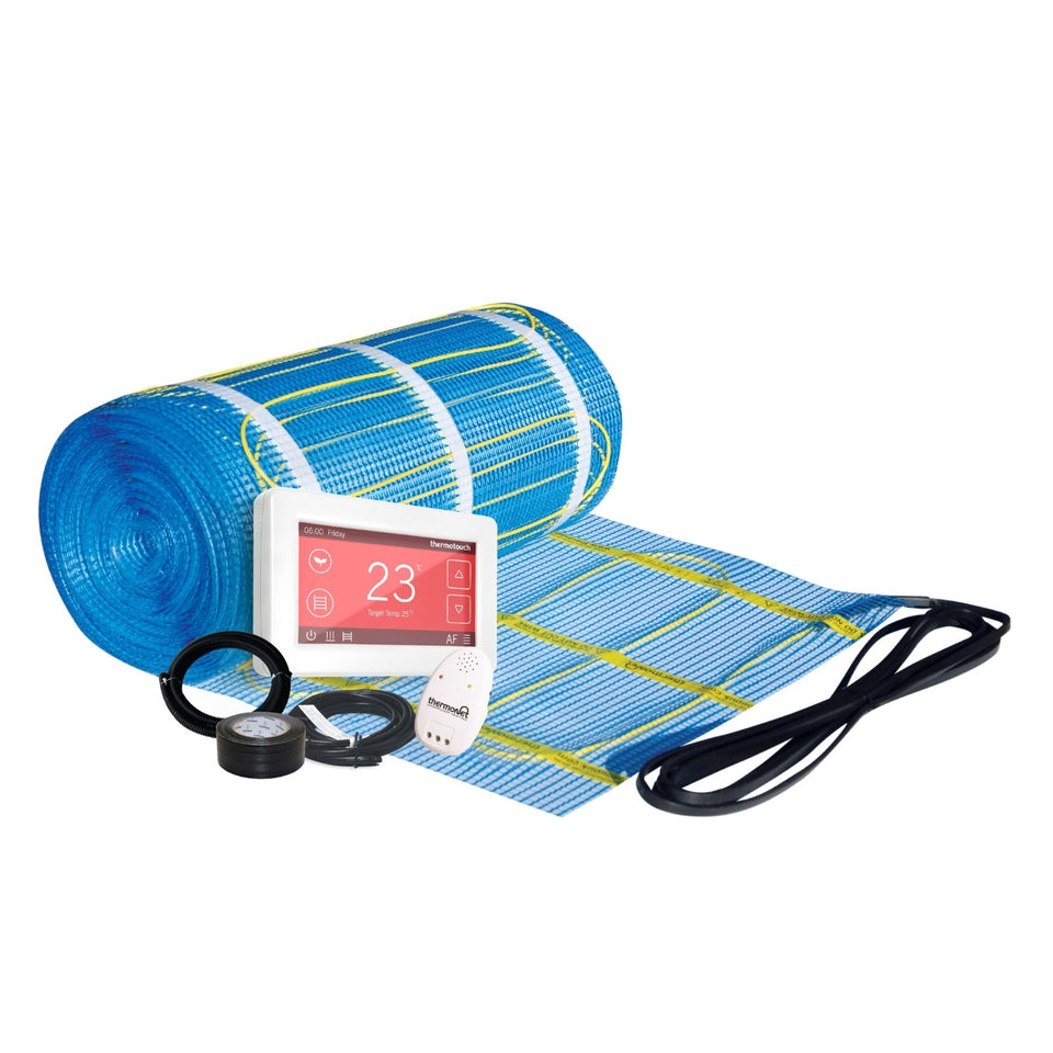 Thermogroup Thermonet 150W/m² Undertile Heating Kit – Black Dual Controller