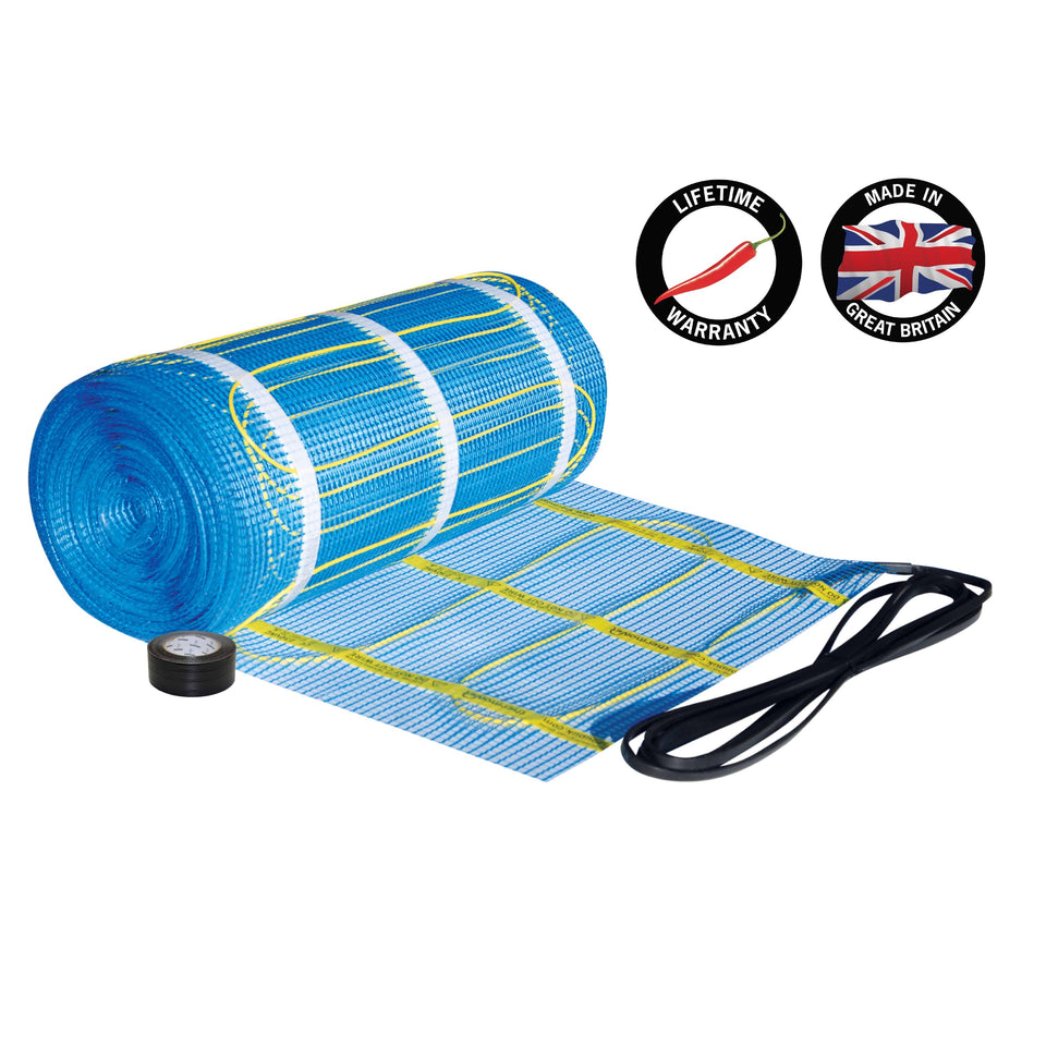 Thermogroup Thermonet 150W/m² Matting for Under Tiled Floors - 2.5m² 375Watts (111505)